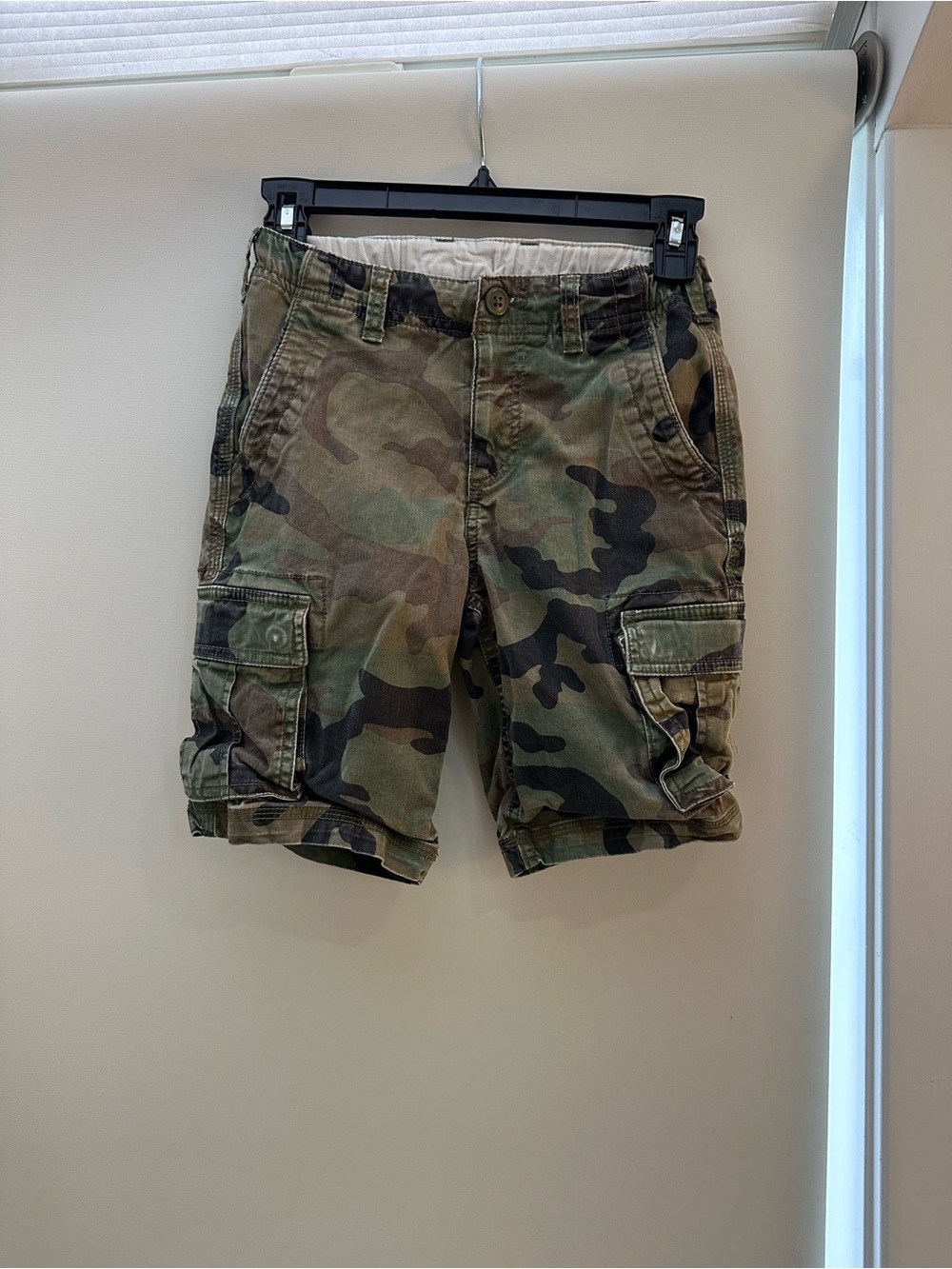 GAP Kids Camouflage Cargo Shorts - Green/Brown Camo